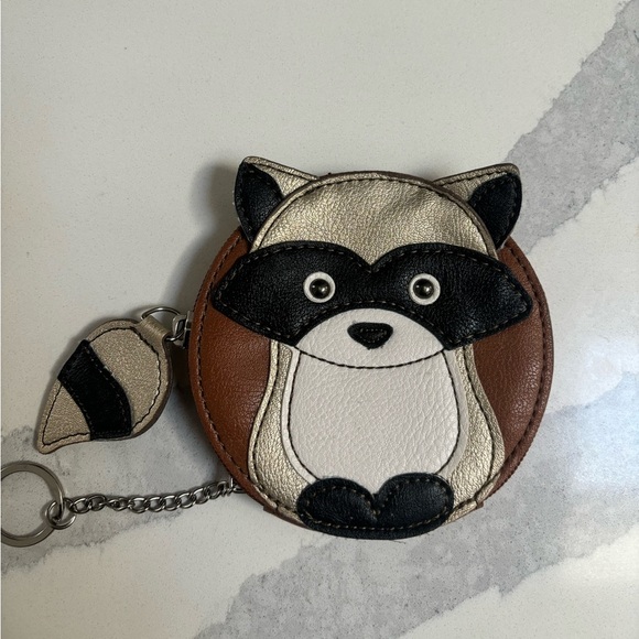 Relic racoon coin purse cute keychain purse charm - Picture 5 of 6